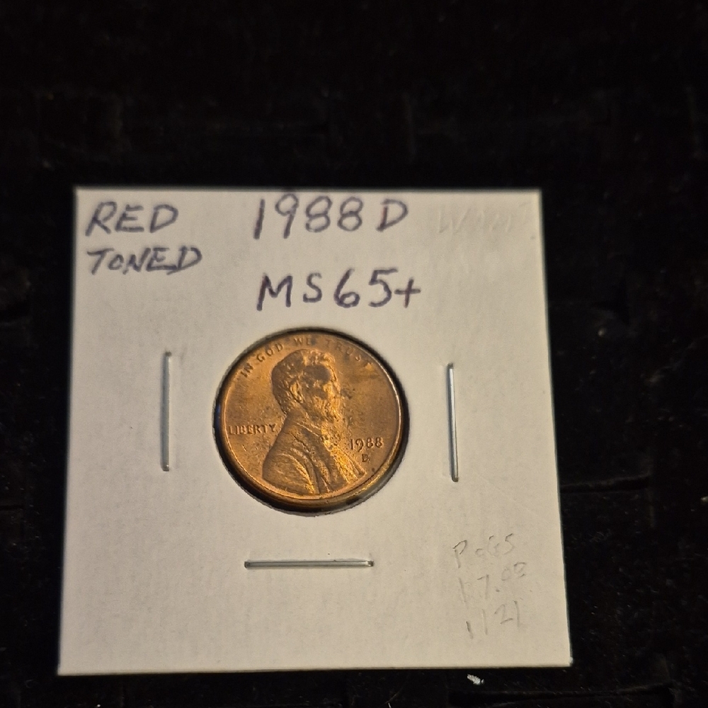 1988 D Lincoln Penny MS65+